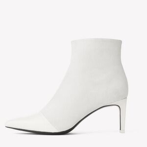 NWB Rag & Bone Beha White Leather & Suede Patchwork Booties Size US 10